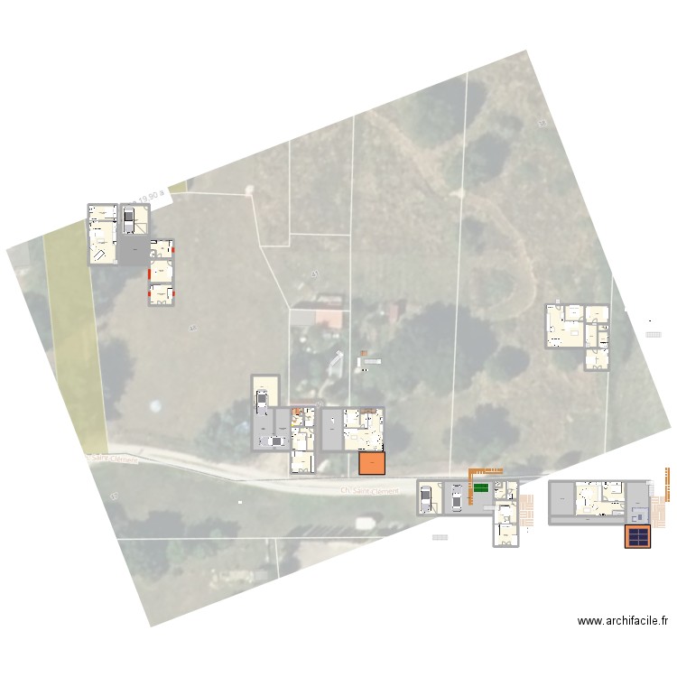 Projet 2025. Plan de 100 pièces et 1393 m2