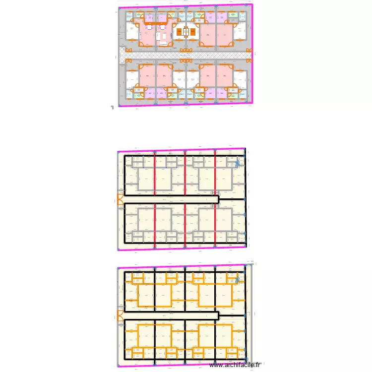 Plan EECI DABOU V2-SurF. Plan de 196 pièces et 1728 m²