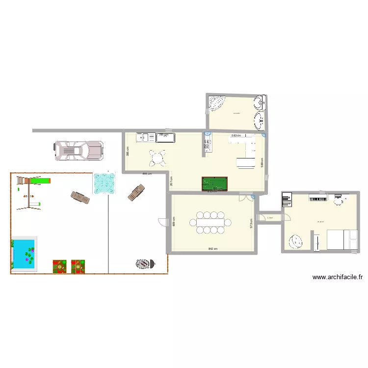tiphany 1er maison. Plan de 