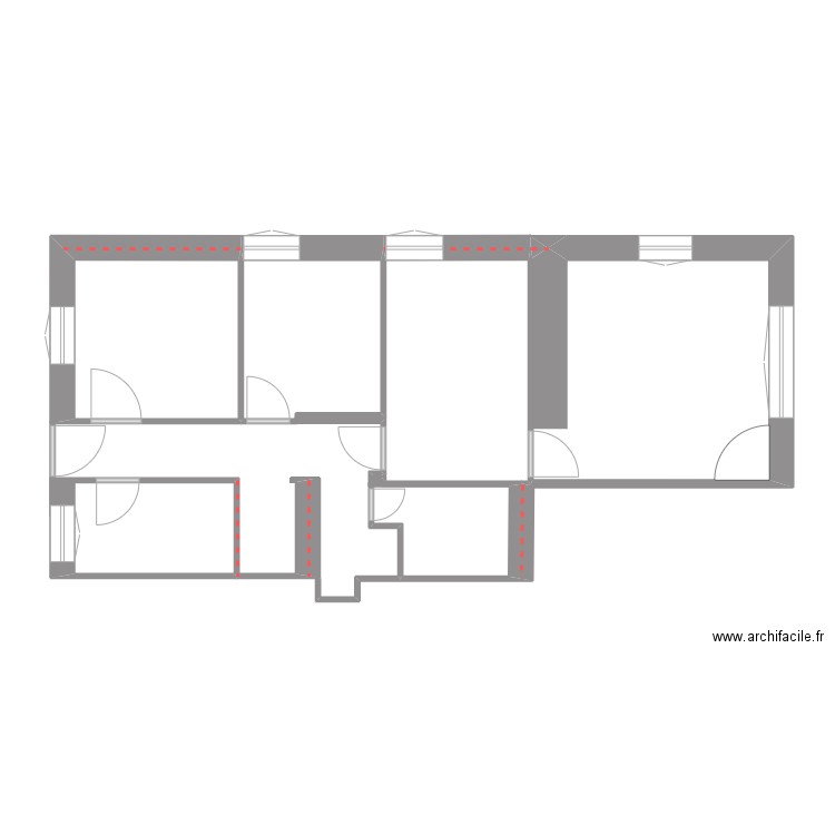 LEMOIZ. Plan de 2 pièces et 25 m2