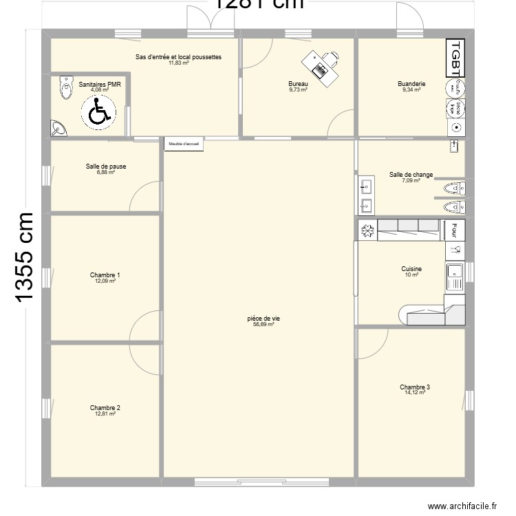 modif Plan La Lande Patry . Plan de 0 pièce et 0 m2