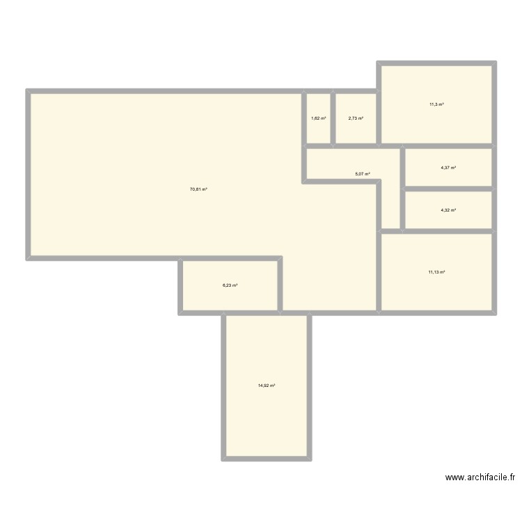 meant 01. Plan de 10 pièces et 132 m2