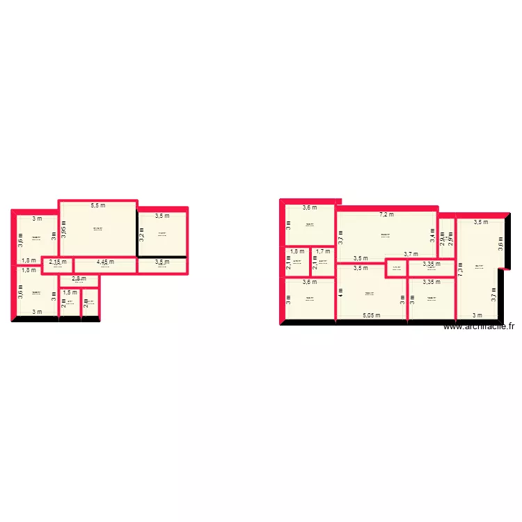 2025 d&eacute;cembre new. Plan de 21 pièces et 188 m²
