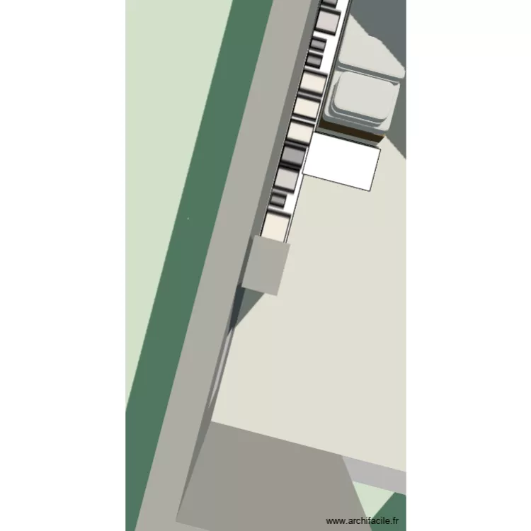 Chambre v2. Plan de 1  et 22 m²