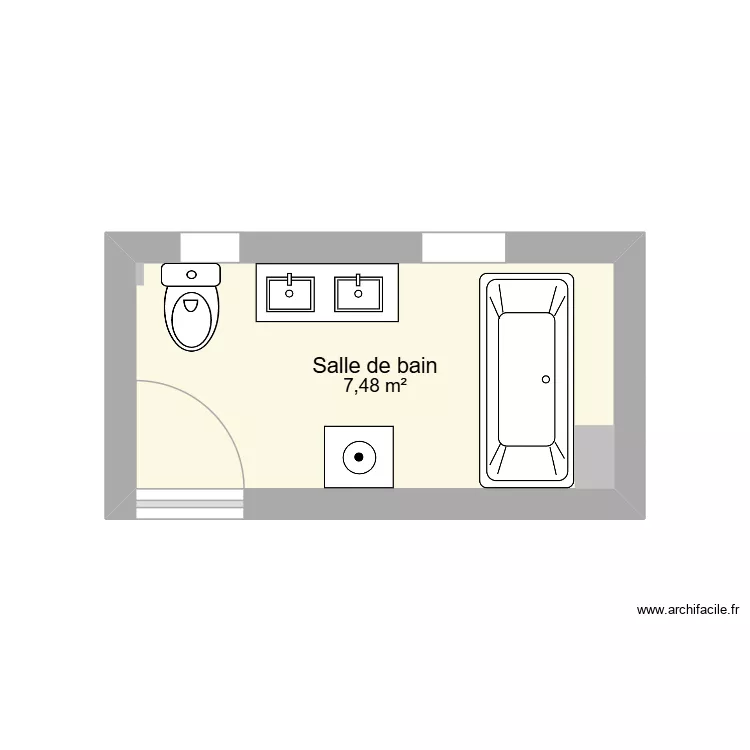 sdb maison. Plan de sdb maison. Plan de