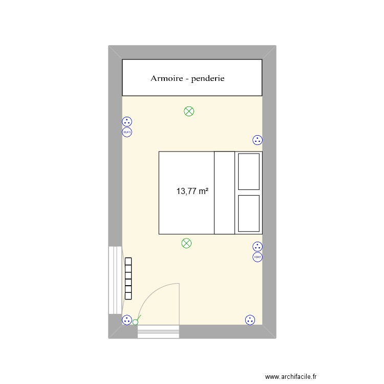 ch 2. Plan de 1 pièce et 14 m2