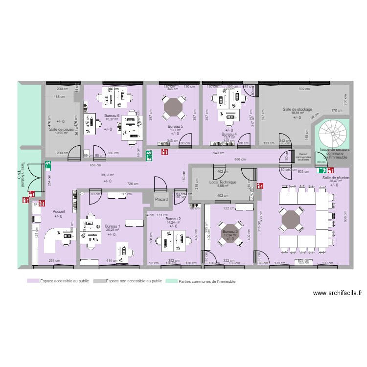 WIMOOV BORDEAUX DANS L'EXISTANT. Plan de 0 pièce et 0 m2