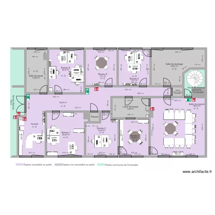 WIMOOV BORDEAUX DANS L'EXISTANT. Plan de 