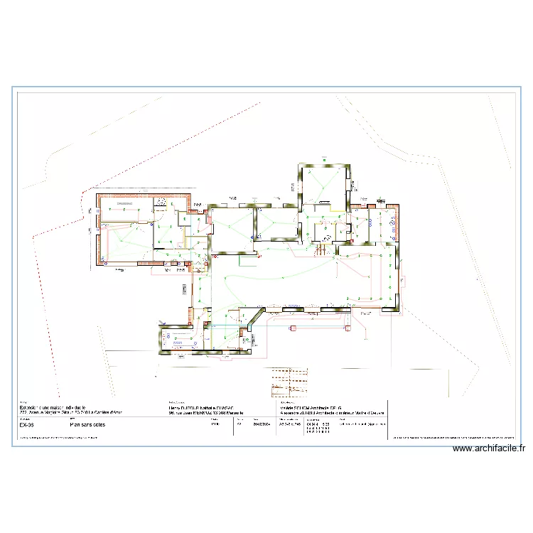 Plan &eacute;lectrique 1. Plan de 
