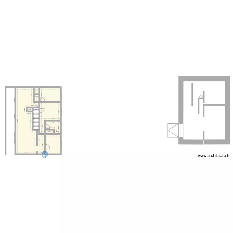 Orgeval. Plan de 11  et 89 m²