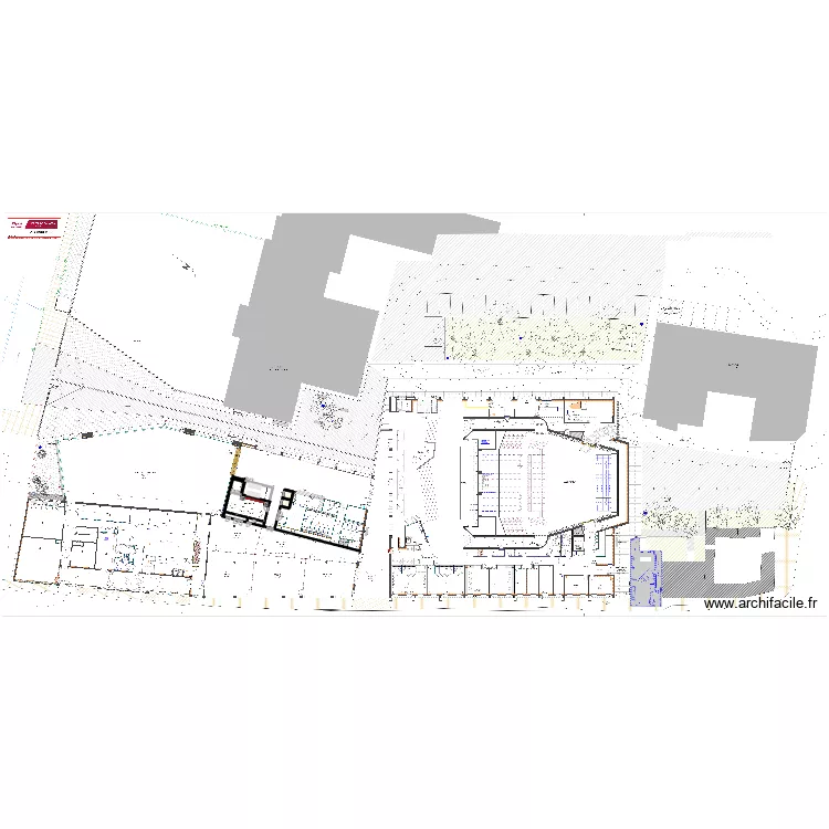Hall H&ocirc;tel D&eacute;partement. Plan de 