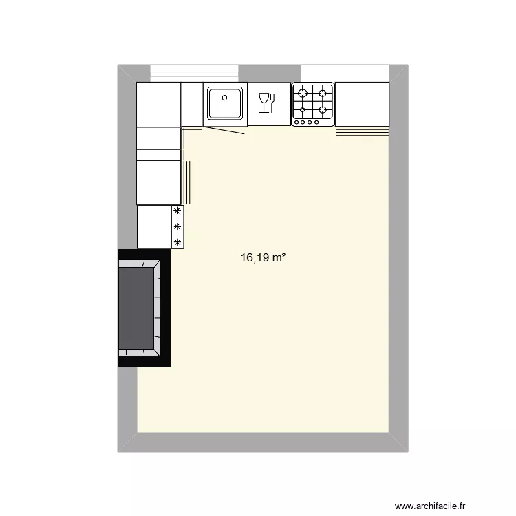 Cuisine 673. Plan de 