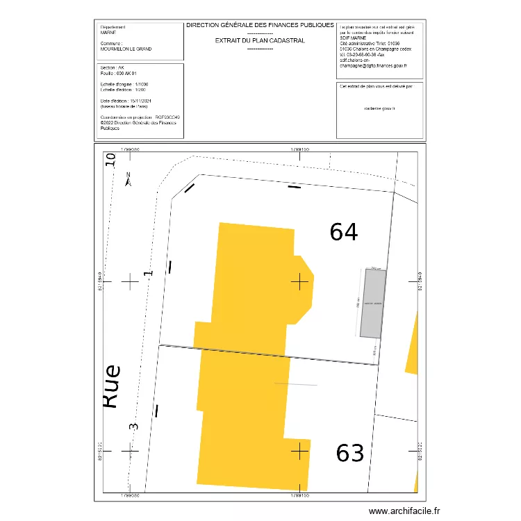 Plan de situation V2. Plan de 