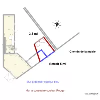 plan de d&eacute;molition chemin de la mairie