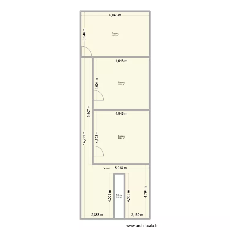 local chartres. Plan de 5 pièces et 107 m² local chartres. Plan de 5 pièces et 107 m²