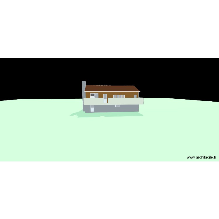 chlate existant. Plan de 14 pièces et 207 m2