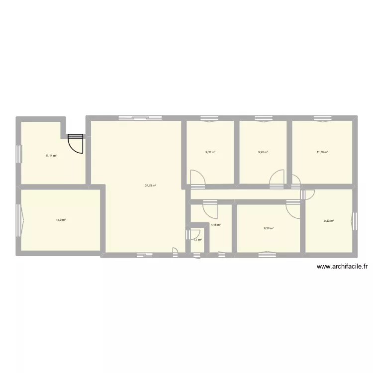 MAISON APRES TRAVAUX. Plan de 10 pièces et 118 m²