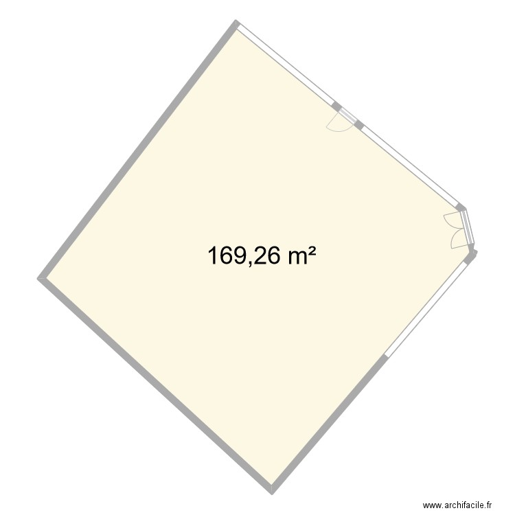 chatillon. Plan de 1 pièce et 169 m2