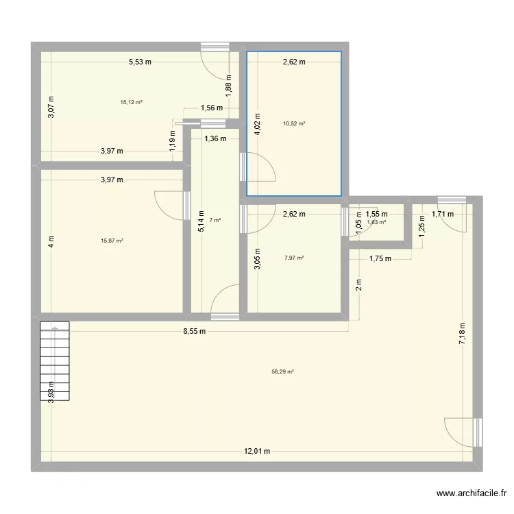 Maison Lescarran 2. Plan de 