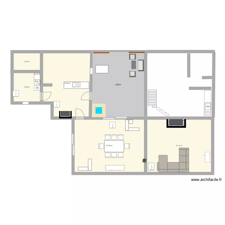 Sanitaire chatterie. Plan de 6 et 132 m² Sanitaire chatterie. Plan de 6 et 132 m²