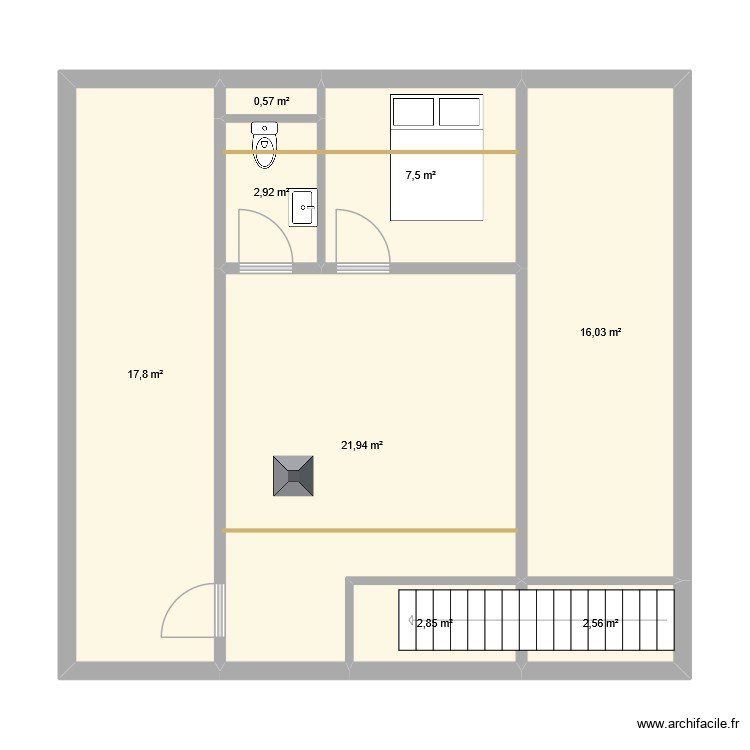 ETAGE. Plan de 0 pièce et 0 m2