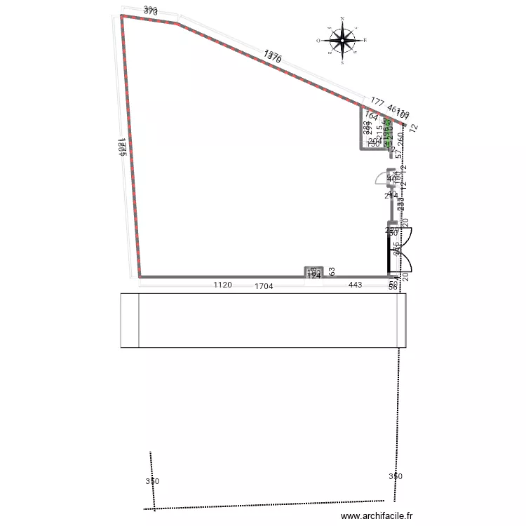 Villa. Plan de 3 et 5 m² Villa. Plan de 3 et 5 m²