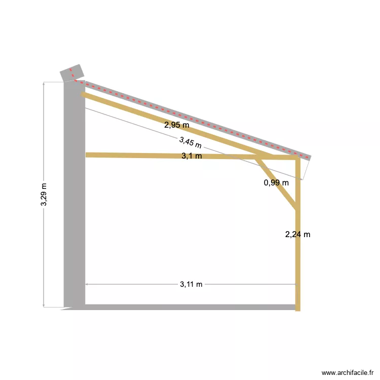 abri coupe. Plan de 