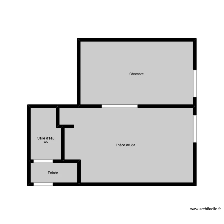 Dhinaut temites. Plan de 4 pièces et 23 m² Dhinaut temites. Plan de 4 pièces et 23 m²