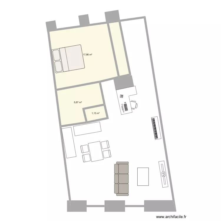 commerce. Plan de 3 et 25 m² commerce. Plan de 3 et 25 m²