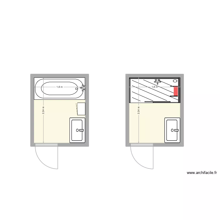 sdb bilar. Plan de 2 pièces et 7 m² sdb bilar. Plan de 2 pièces et 7 m²