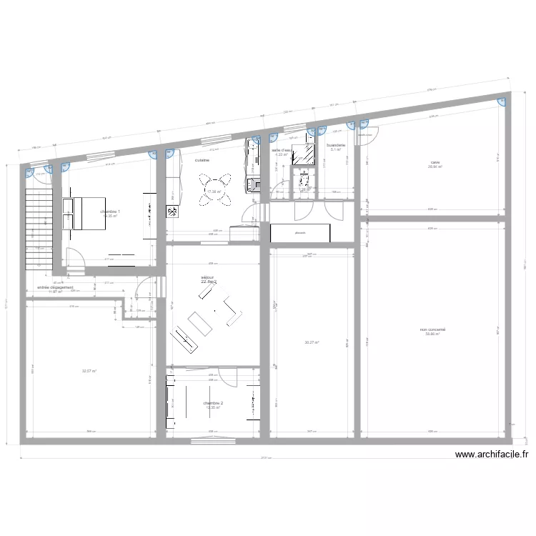 appartement soetrich modif 3. Plan de 