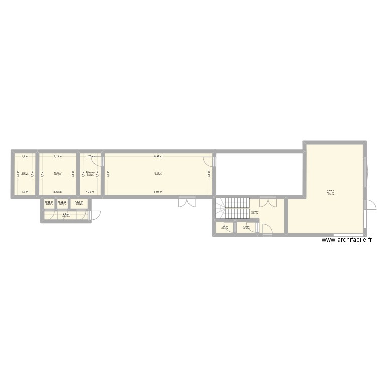 Immeuble PSP Auberge. Plan de 12 pièces et 115 m2