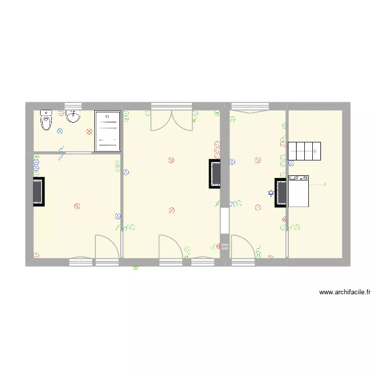 Gipcy. Plan de 5  et 50 m²