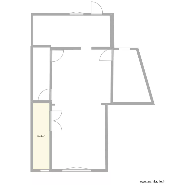 Maison 1. Plan de 1 et 5 m² Maison 1. Plan de 1 et 5 m²