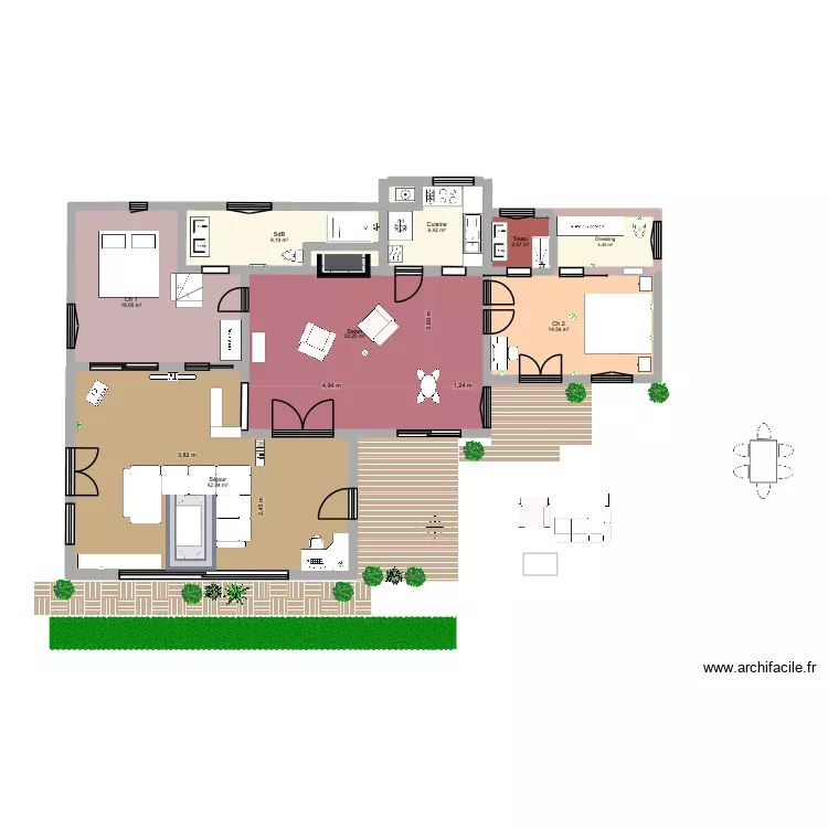Elec HI xavier IX. Plan de 8  et 131 m²