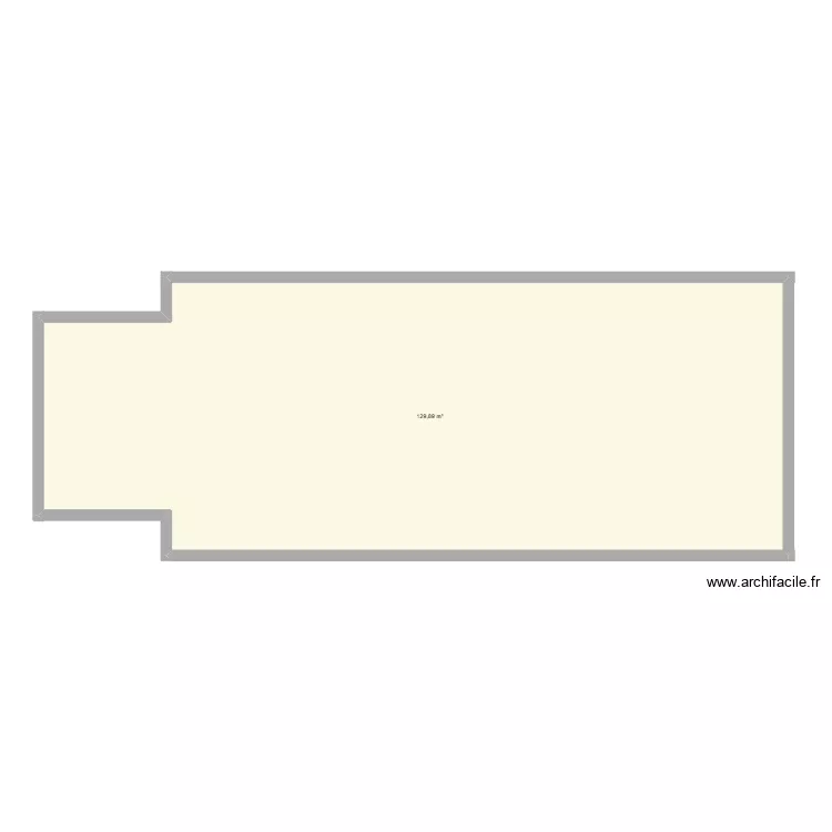 nous. Plan de 1  et 130 m²