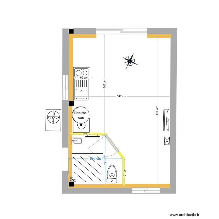 2025 05 22 Studio. Plan de 0 pièce et 0 m2