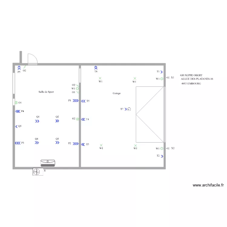 Garage 1. Plan de Garage 1. Plan de