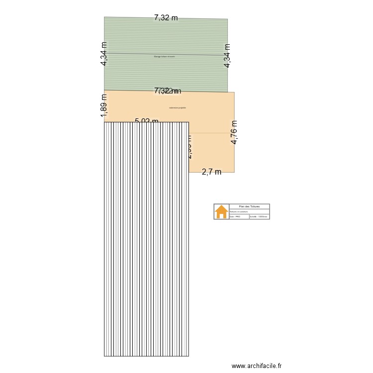plan de toiture. Plan de 0 pièce et 0 m2
