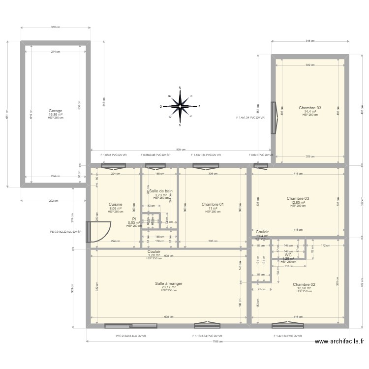 ML24005011 THIERRY. Plan de 12 pièces et 107 m2