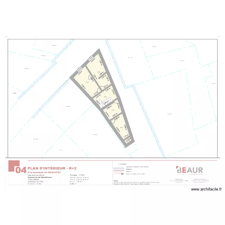 cuiraterie 19, R+2. Plan de 5 et 62 m² cuiraterie 19, R+2. Plan de 5 et 62 m²