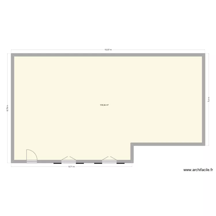 plan de base_1. Plan de 1  et 118 m²