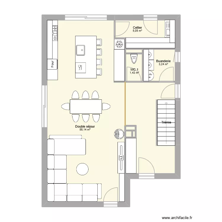 Plan 3. Plan de 9  et 69 m²
