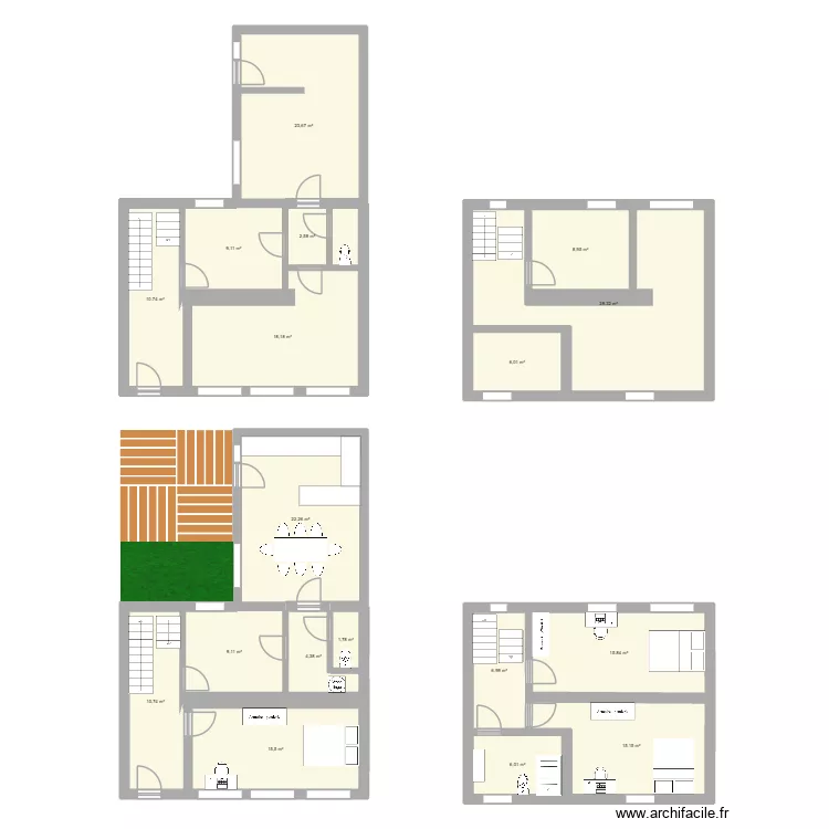 st laurent existant. Plan de 18 et 215 m² st laurent existant. Plan de 18 et 215 m²
