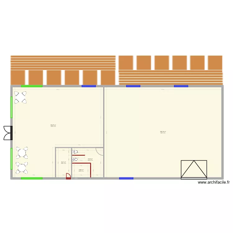 local86. Plan de 5  et 259 m²