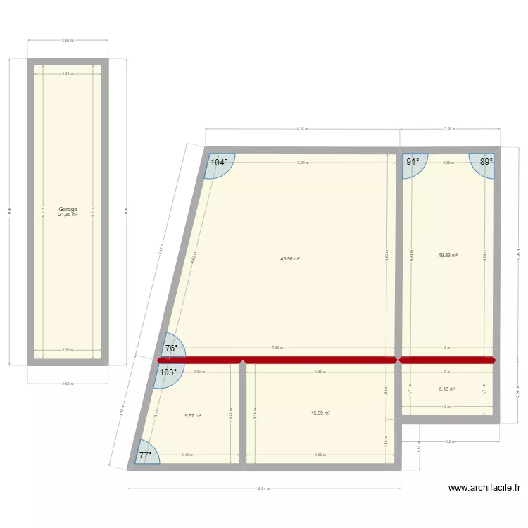 [PLANCHER] DARRAZI ETAGE + TT. Plan de 