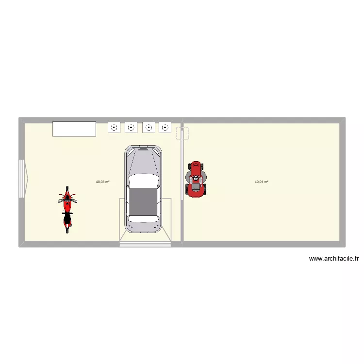 Projet Annexe Oneux 2025 V3. Plan de 2  et 80 m²