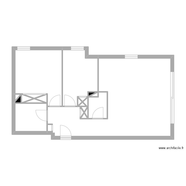 Appart GILLARD. Plan de 18 pièces et 29 m2