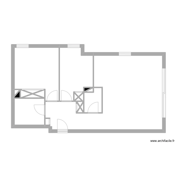 Appart GILLARD. Plan de 