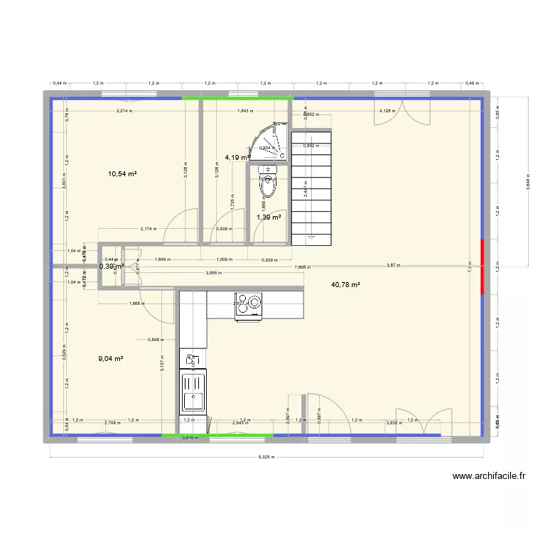 st hilaire placo. Plan de 